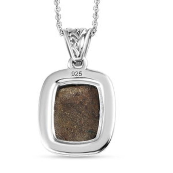 Sierra Nevada Turquoise Solitaire Pendant Necklace 20 Inches in Sterling - Picture 8 of 14